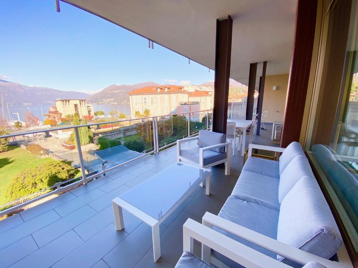 Appartamento Palazzo Di Vetro Luino Exterior foto